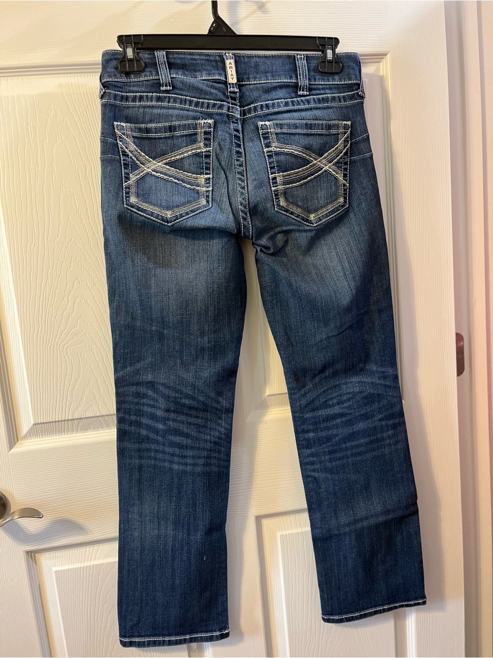 Ariat Real Women's Mid Rise Stretch Ivy Stackable Straight Leg Jeans - Dresden - Picture 6 of 16